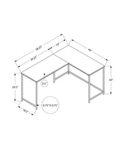 Load image into Gallery viewer, Computer Desk, Home Office, Corner, L Shape, Laptop, Marble Look Contemporary & Modern