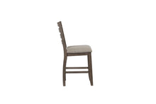 Load image into Gallery viewer, Counter Side Dining Stool With Ladder Back (Set of 2) - Gray