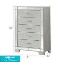 Load image into Gallery viewer, Madison - Chest - Silver Champagne