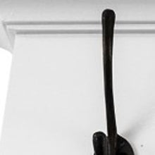 Load image into Gallery viewer, 51" Wood Eight Hook Wall Mount Coat Rack - White