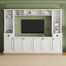 Load image into Gallery viewer, Minimalist Entertainment Wall Unit Set With Bridge For TVs Up To 75"