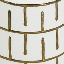 Load image into Gallery viewer, Geometric Round Table Vase - Ivory / Ivory