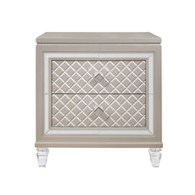 Load image into Gallery viewer, Nightstand With Tapered Acrylic Legs And 2 Drawers - Champagne