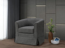 Load image into Gallery viewer, Tucker - Woven Fabric Swivel Barrel Chair
