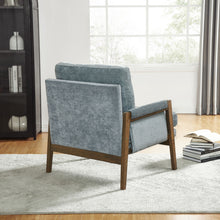 Load image into Gallery viewer, Kelly - Mid-Century Modern Velvet Accent Armchair - Blue