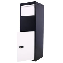 Load image into Gallery viewer, Package Delivery Box, Galvanized Steel Parcel Mailbox With Code Lock & Mounting Hardware, For Outdoor Porch, Curbside - White / Black