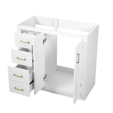 Load image into Gallery viewer, Retro Style Bathroom Vanity, 3 Drawers & Soft Closing Doors
