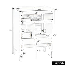 Load image into Gallery viewer, Modern Bathroom Vanity With Sink, Freestanding Cabinet With Drawers And Shelves