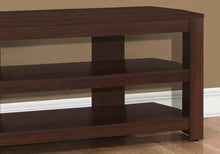 Load image into Gallery viewer, TV Stand, Console, Media Entertainment Center, Storage Shelves, Contemporary & Modern - Cherry