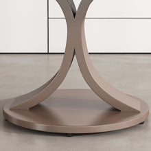 Load image into Gallery viewer, Round Dining Table With 360° Rotating Lazy Susan For Dining Room & Kitchen, 6 Chairs - White