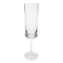 Load image into Gallery viewer, Oval Halo Unbreakable Plastic Champagne Flutes (Set of 4), Acrylic Wedding Mimosas Glasses, 4Oz - Clear