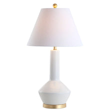 Load image into Gallery viewer, 29" Urn Table Lamp With Empire Shade - White