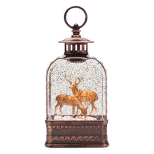 Load image into Gallery viewer, Plastic Deer Tabletop Sculpture With LED - Brown / White