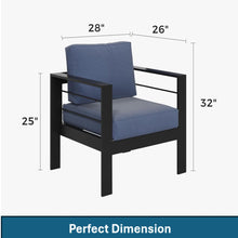Load image into Gallery viewer, Outdoor Patio Set, All-Weather With Thick Cushions