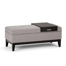 Load image into Gallery viewer, Oregon - Contemporary Storage Ottoman Bench With Tray