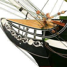 Load image into Gallery viewer, Hand Painted Model Boat (624658) - Dark Brown / Beige