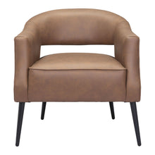 Load image into Gallery viewer, 27" Faux Leather Arm Chair - Brown And Black
