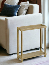Load image into Gallery viewer, Wood Rectangular End Tables With Shelf (Set of 2) - Oak Brown