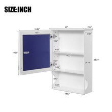 Load image into Gallery viewer, Wall Mounted Bathroom Storage Cabinet With Mirror, Soft Closing Hinges