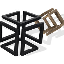 Load image into Gallery viewer, Tabletop Sculpture (Set of 2) - Black / Gold