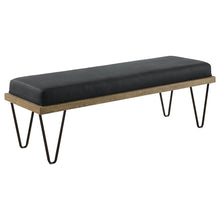 Load image into Gallery viewer, Upholstered Bench - Dark Blue