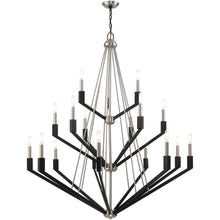 Load image into Gallery viewer, 52" Multi Light Dimmable Chandelier With Shades - Nickel