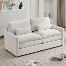 Load image into Gallery viewer, Cozy Upholstered Cushion Loveseat Sofa For Living Room