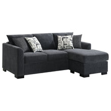 Load image into Gallery viewer, Pacheco - Upholstered Sleeper Sectional Chaise Sofa With Pocket Coils And Reversible Cushions - Dark Gray