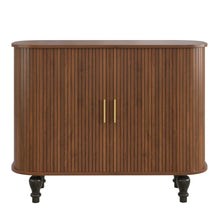 Load image into Gallery viewer, Fluted Liquor & Coffee Bar Cabinet With 6 Wine Racks And 3 Glass Holders