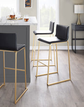 Load image into Gallery viewer, Mara - Contemporary Upholstered Barstool (Set of 2)