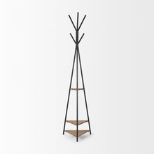 Load image into Gallery viewer, Six Hook Freestanding Coat Rack - Black