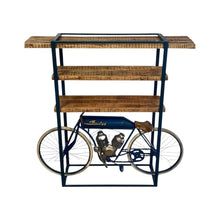 Load image into Gallery viewer, Stainless Three Tier Bookcase - Blue / Brown