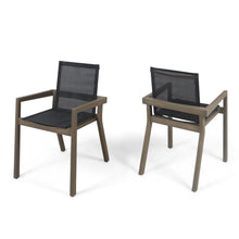 Load image into Gallery viewer, Belfast - Dining Chair With Acacia Wood Frame And Mesh Seating (Set of 2)