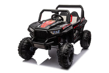 Load image into Gallery viewer, 12V7A*1 30W*4 Four-Wheel Drive Seat One Button Start, Forward And Backward, High And Low Speed, Music, Front Light, Power Display, Two Doors Can Open, 2.4G R / C, Seat Belt Four Wheel Absorber