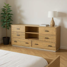 Load image into Gallery viewer, Six Drawer Combo Dresser - Walnut