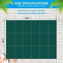 Load image into Gallery viewer, 16 X 32 Ft Inground Pool Safety Cover, Rectangle
