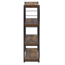 Load image into Gallery viewer, Three Tier Etagere Bookcase - Black / Brown