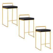 Load image into Gallery viewer, Fuji - Contemporary / Glam Design Counter Stool (Set of 2)