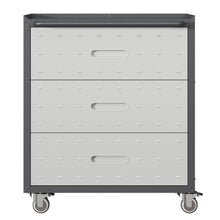 Load image into Gallery viewer, Heavy Duty Metal Storage Cabinet With Wheels 3 Drawer Tool Cabinet For Garage, Office, And Home Organizer Solutions