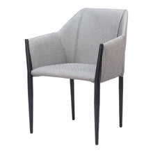 Load image into Gallery viewer, Faux Leather Dining Arm Chairs (Set of 2) - Gray