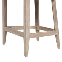 Load image into Gallery viewer, Newport - Coastal Curved Back Upholstered Counter Stool - Two Tone Neutral Gray