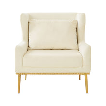 Load image into Gallery viewer, Elegant Curved Armrest Accent Armchair