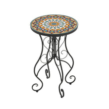 Load image into Gallery viewer, Colorful Outdoor Side Table With Ceramic Tile Top