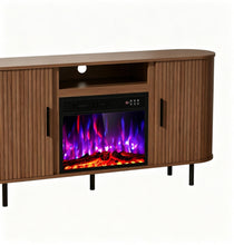 Load image into Gallery viewer, Fireplace TV Stand With Fireplace (734215) - Brown