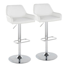 Load image into Gallery viewer, Daniella - Contemporary Adjustable Barstool With Swivel With Rounded Rectangle Footrest (Set of 2)