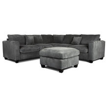 Load image into Gallery viewer, Modern Style L-Shaped Sectional Set With Ottoman