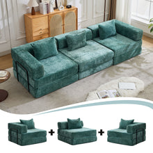Load image into Gallery viewer, Convertible Floor Sofa Bed, Boneless Modular Sectional Sofa For Living Room