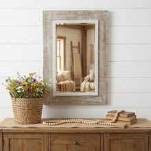 Load image into Gallery viewer, Framed Accent Mirror - Natural / White