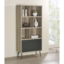 Load image into Gallery viewer, Minerva - 3 Shelf Bookcase With Drawers - Natural