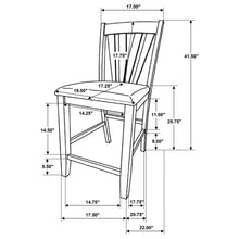 Load image into Gallery viewer, Maxine - Upholstered Counter Height Dining Side Chair (Set of 2) - Brown
